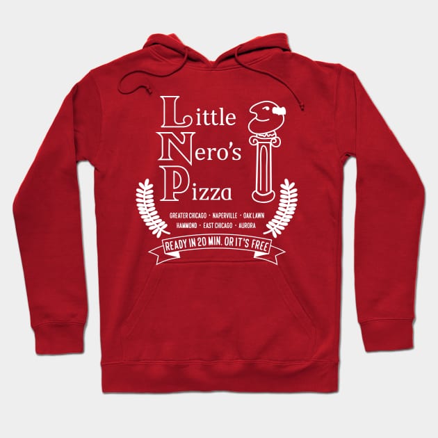 Little Nero's Pizza (Dark tees) Hoodie by Sharkshock